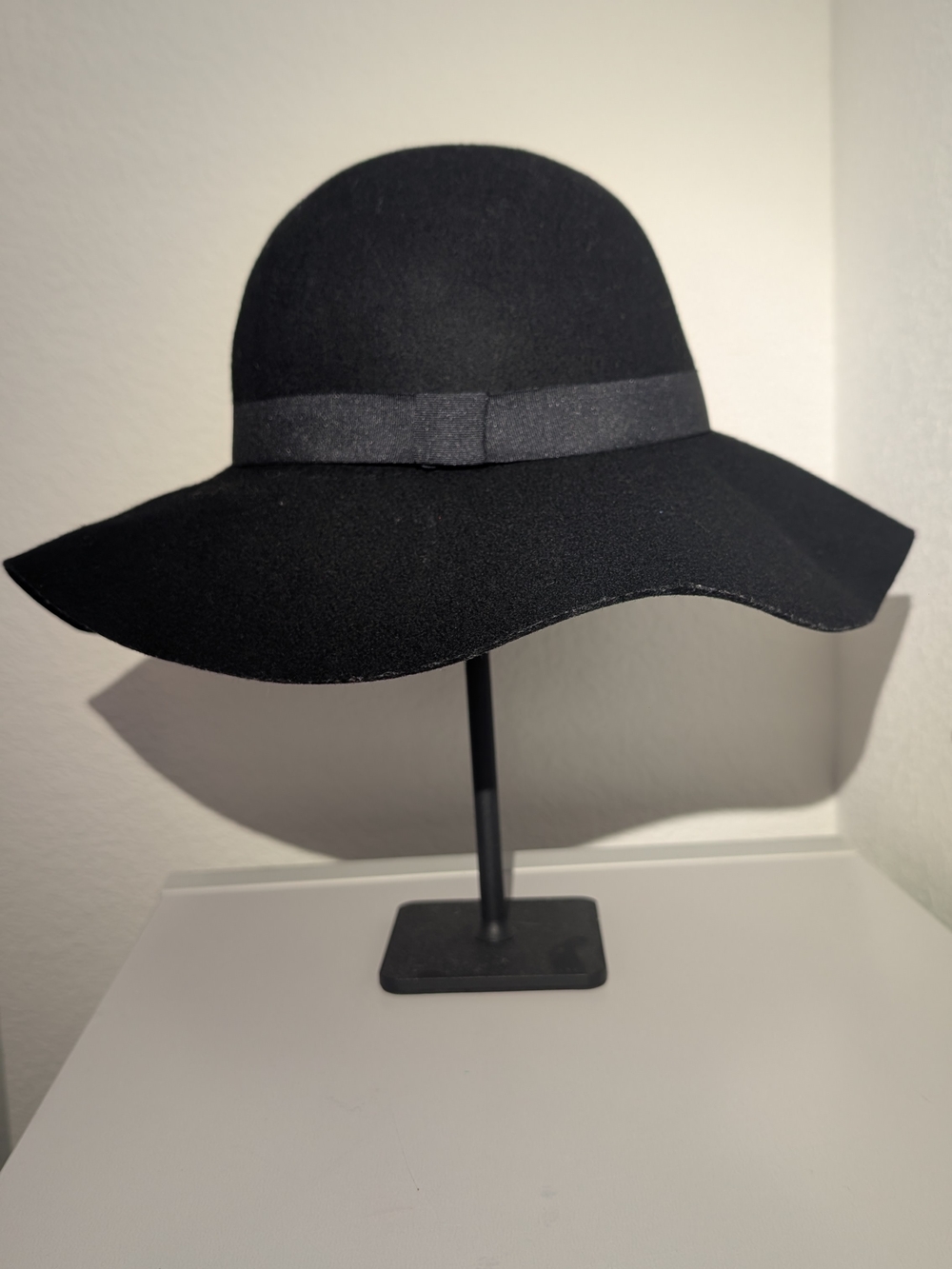Cotton On Black Wide-Brim Women's Wool Hat